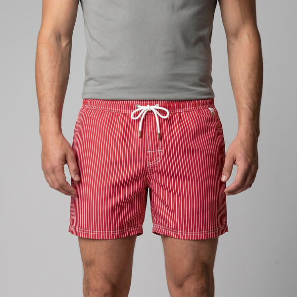 Quick Dry Striped Swim Shorts