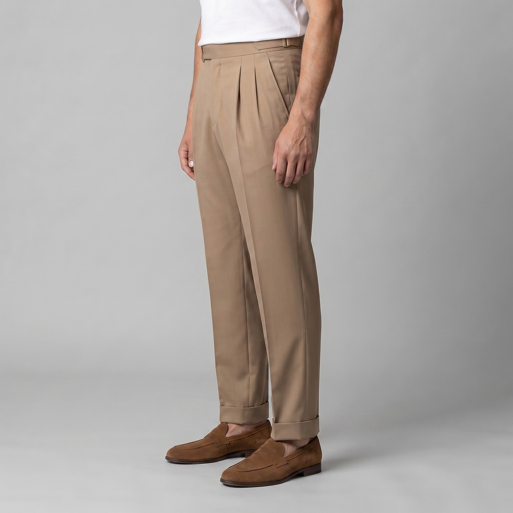 Retro Straight Leg Trousers