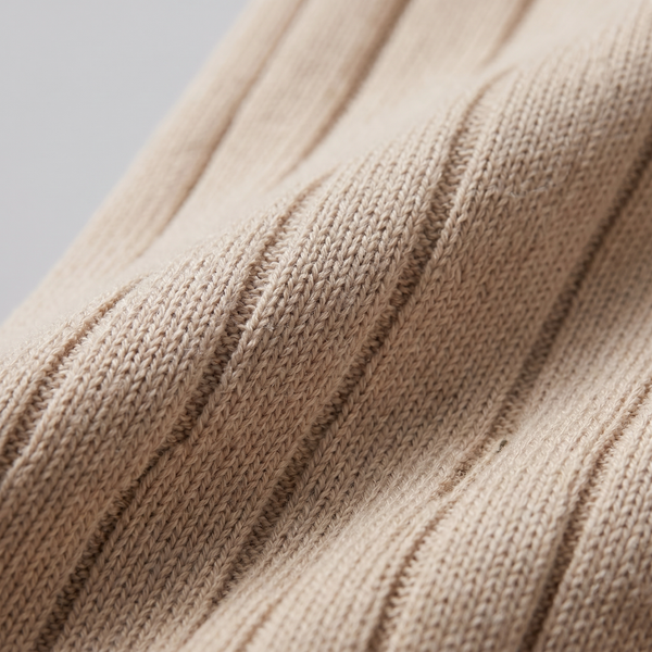 Rib-Knit Short Sleeve Polo Shirt