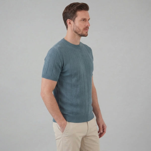 Rib Knit T-Shirt