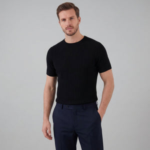 Rib Knit T-Shirt