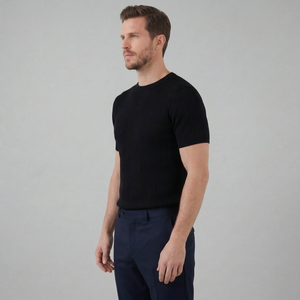Rib Knit T-Shirt