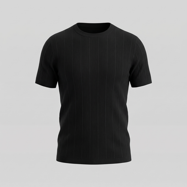 Rib Knit T-Shirt