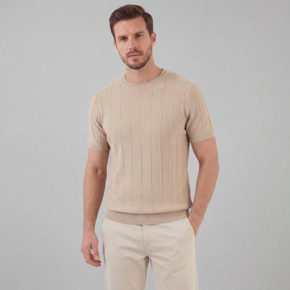 Rib Knit T-Shirt