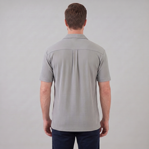 Ribbed Cuban Collar Shirt