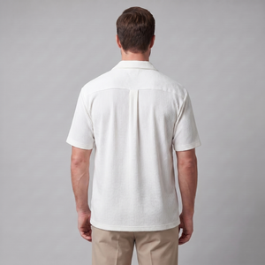 Ribbed Cuban Collar Shirt