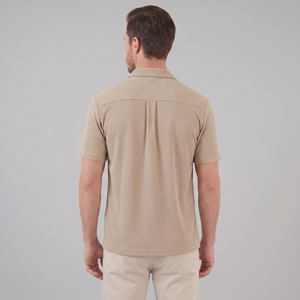 Ribbed Cuban Collar Shirt