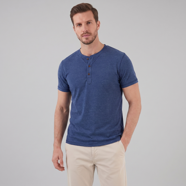 Short Sleeve Henley Shirt