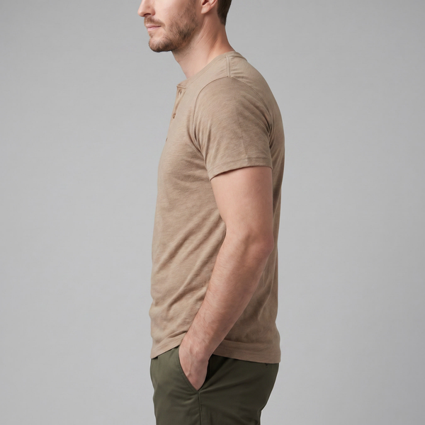 Short Sleeve Henley Shirt