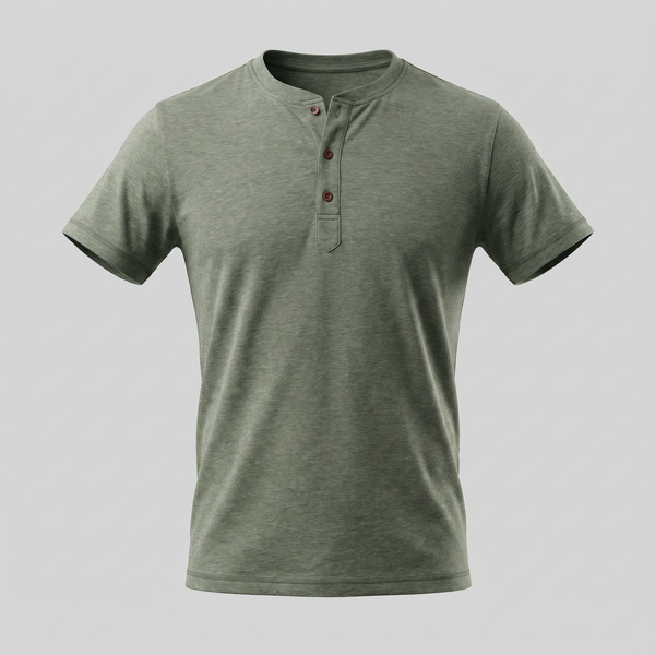 Short Sleeve Henley Shirt