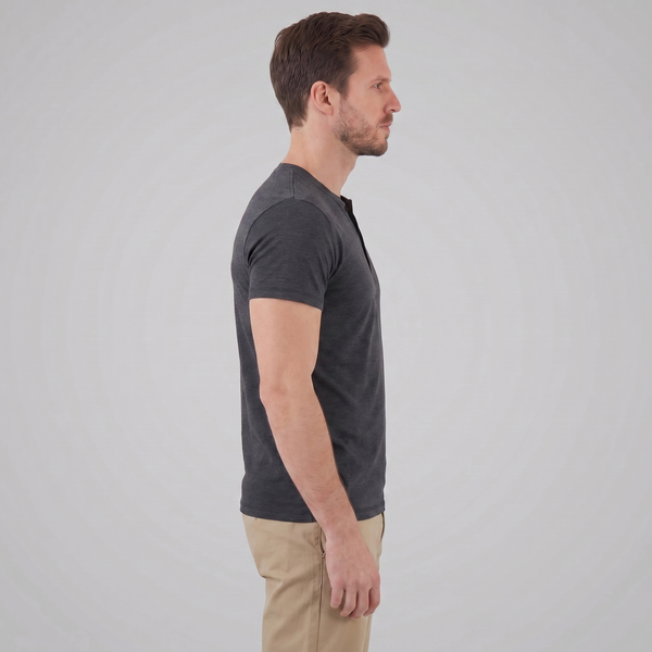 Short Sleeve Henley Shirt