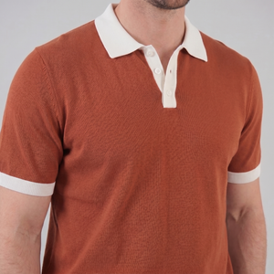 Short Sleeve Knitted Polo Shirt