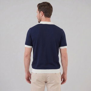 Short Sleeve Knitted Polo Shirt