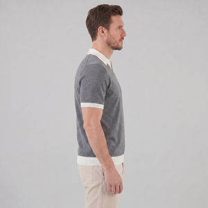 Short Sleeve Knitted Polo Shirt