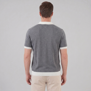 Short Sleeve Knitted Polo Shirt