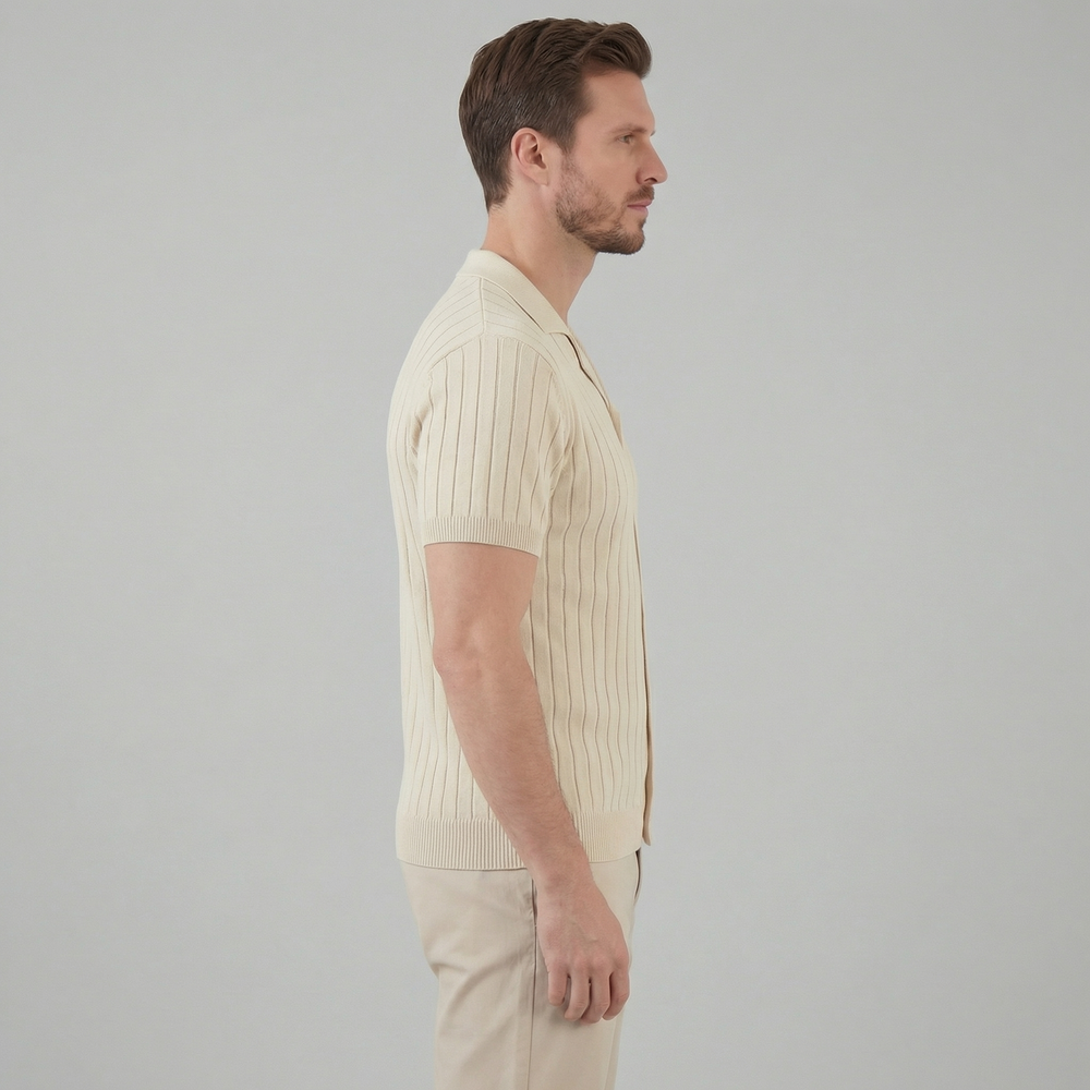 Short Sleeve Knitted Shirt