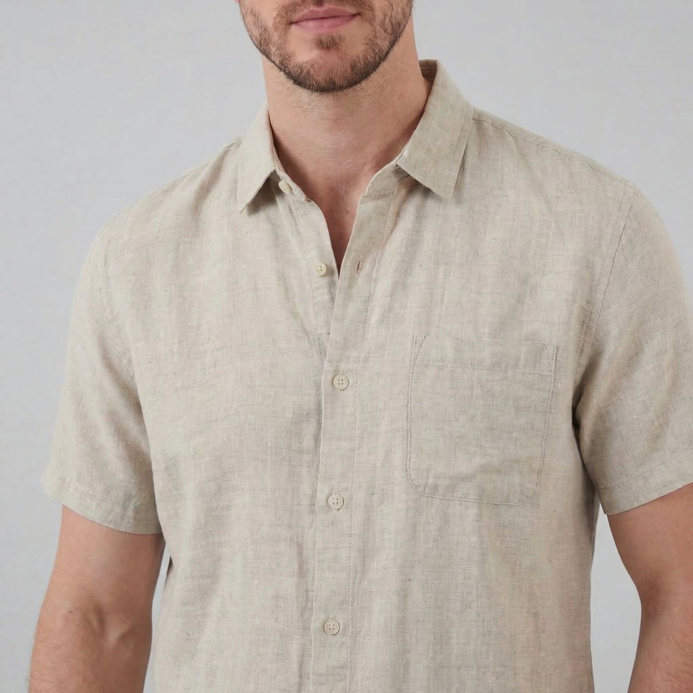 Short Sleeve Linen Shirt