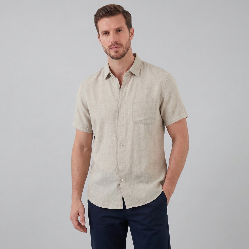 Short Sleeve Linen Shirt