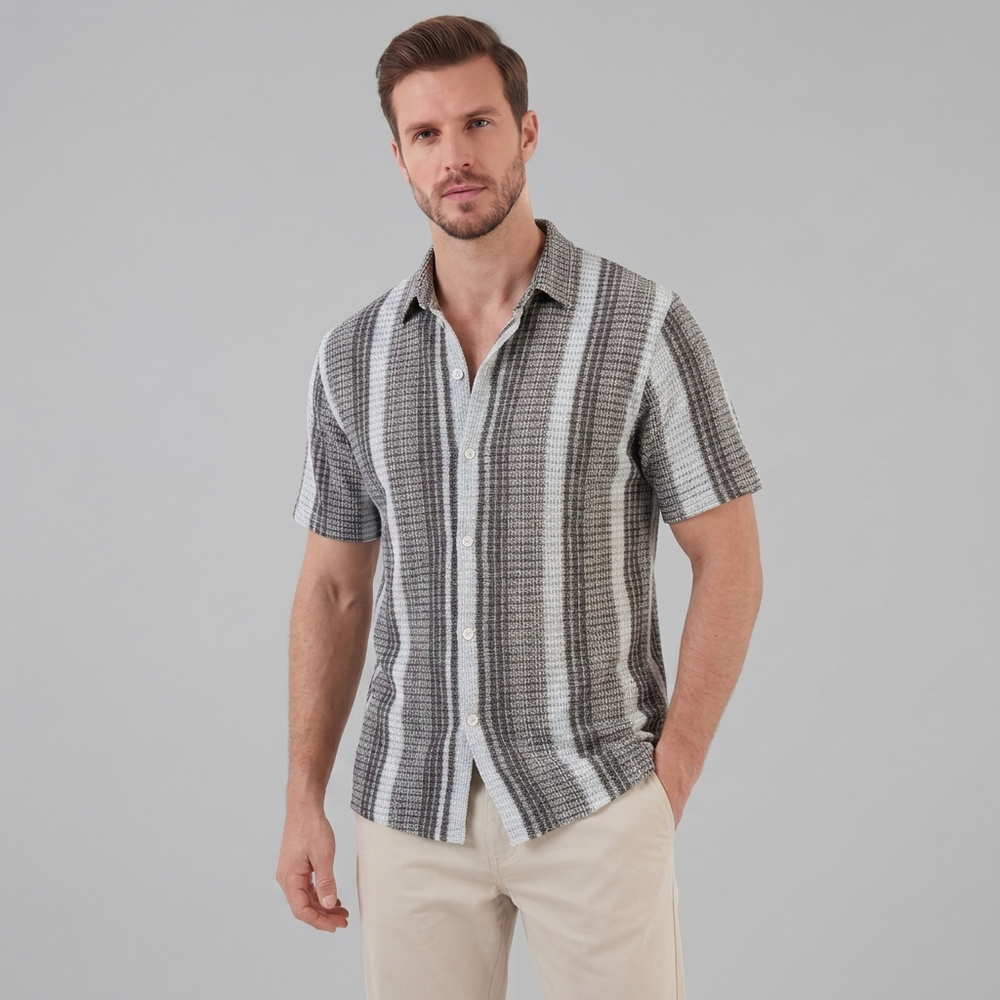 Short Sleeve Striped Shirt