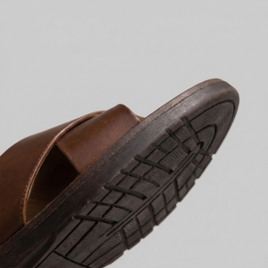 Slide Sandals With Cross Strap Design
