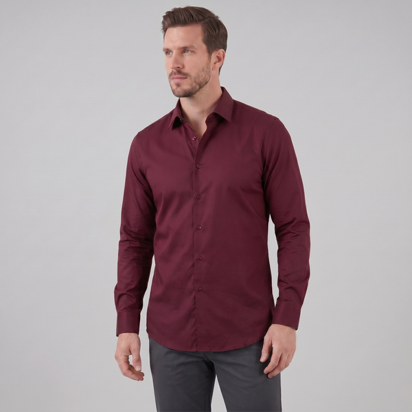 Slim Fit Long-Sleeve Dress Shirt