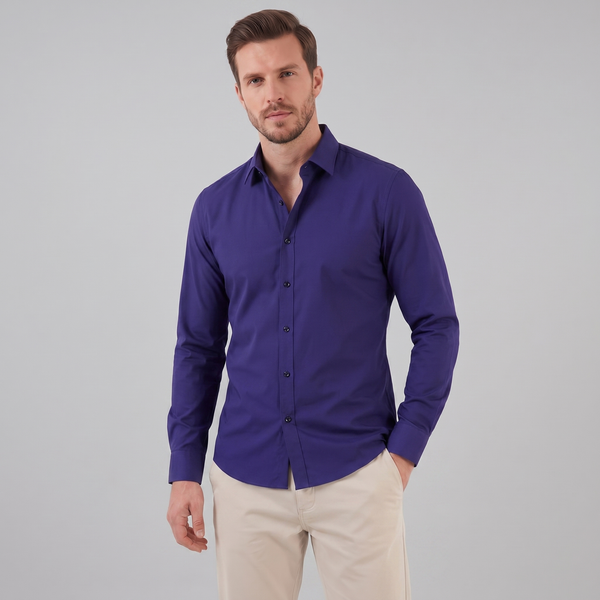 Slim Fit Long-Sleeve Dress Shirt