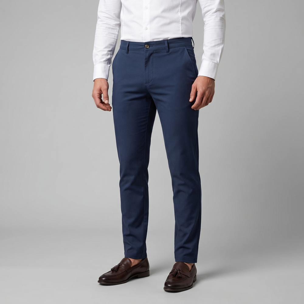 Straight Leg Chino Trousers