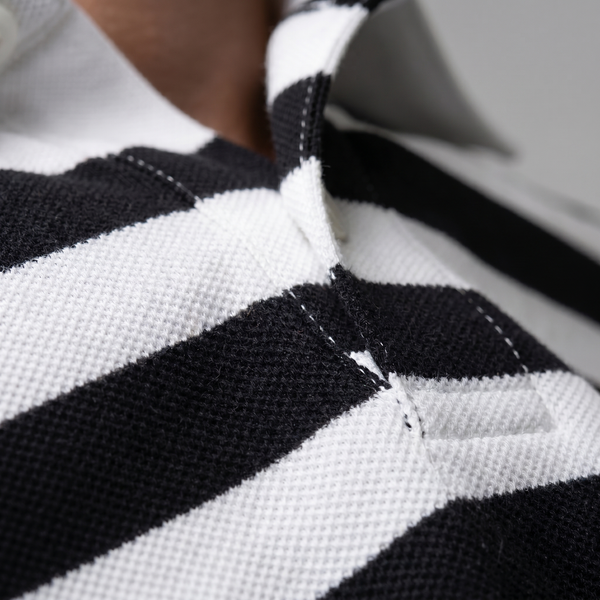 Striped Short Sleeve Polo Shirt