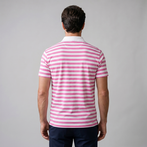 Striped Short Sleeve Polo Shirt