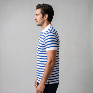 Striped Short Sleeve Polo Shirt