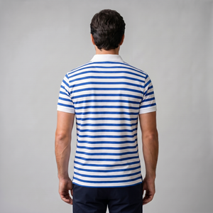 Striped Short Sleeve Polo Shirt