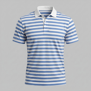Striped Short Sleeve Polo Shirt