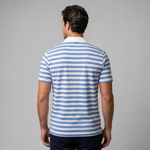 Striped Short Sleeve Polo Shirt
