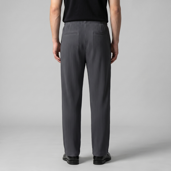 Striped Drawstring Elastic Waistband Trousers