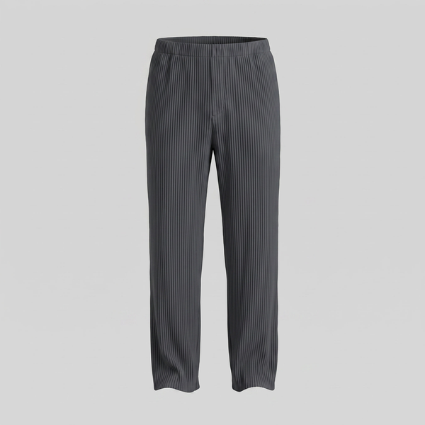 Striped Drawstring Elastic Waistband Trousers
