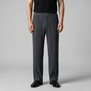 Striped Drawstring Elastic Waistband Trousers