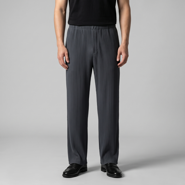 Striped Drawstring Elastic Waistband Trousers