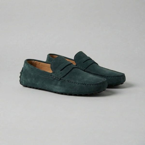 Stylish Suede Penny Loafers
