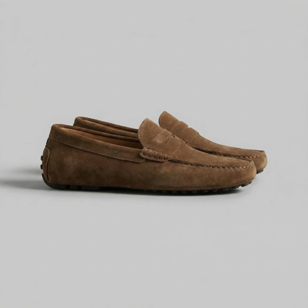 Stylish Suede Penny Loafers