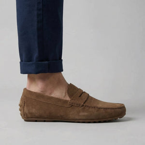 Stylish Suede Penny Loafers