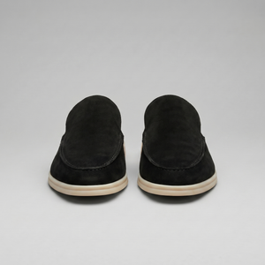Suede Backless Loafer Mules