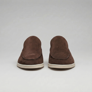 Suede Backless Loafer Mules