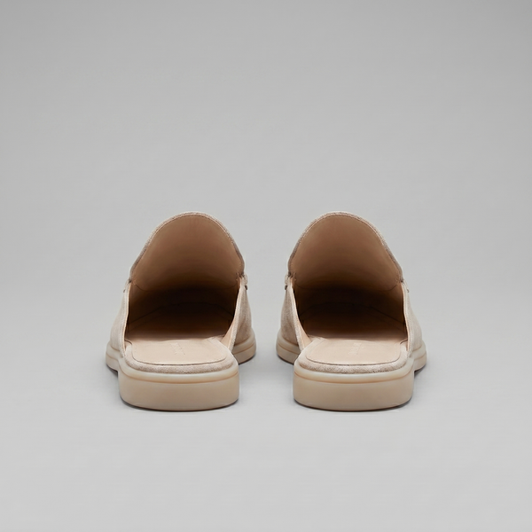 Suede Backless Loafer Mules