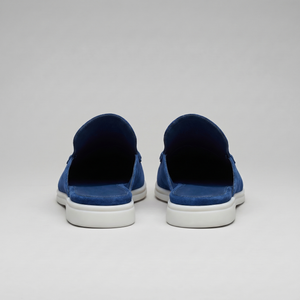 Suede Backless Loafer Mules