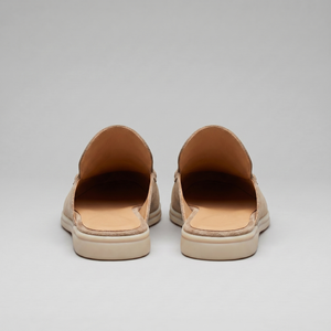 Suede Backless Loafer Mules