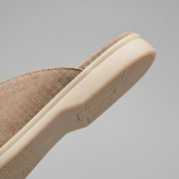 Suede Backless Loafer Mules