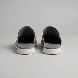 Suede Backless Loafer Mules