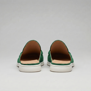Suede Backless Loafer Mules