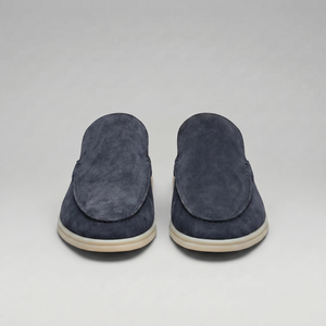 Suede Backless Loafer Mules