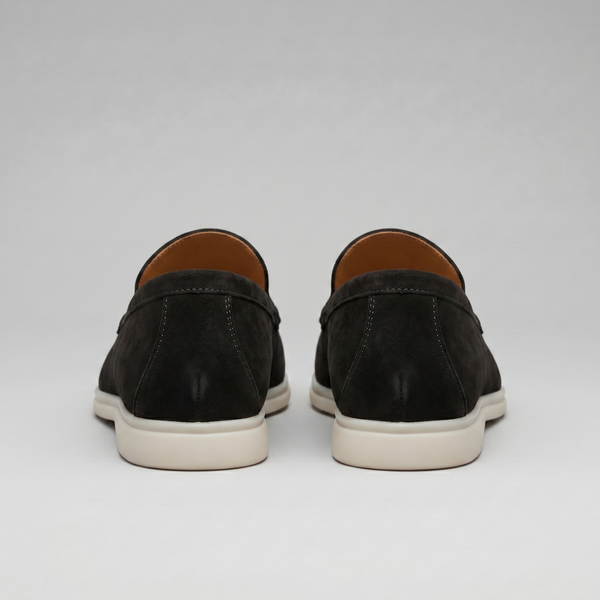 Suede Black Loafers